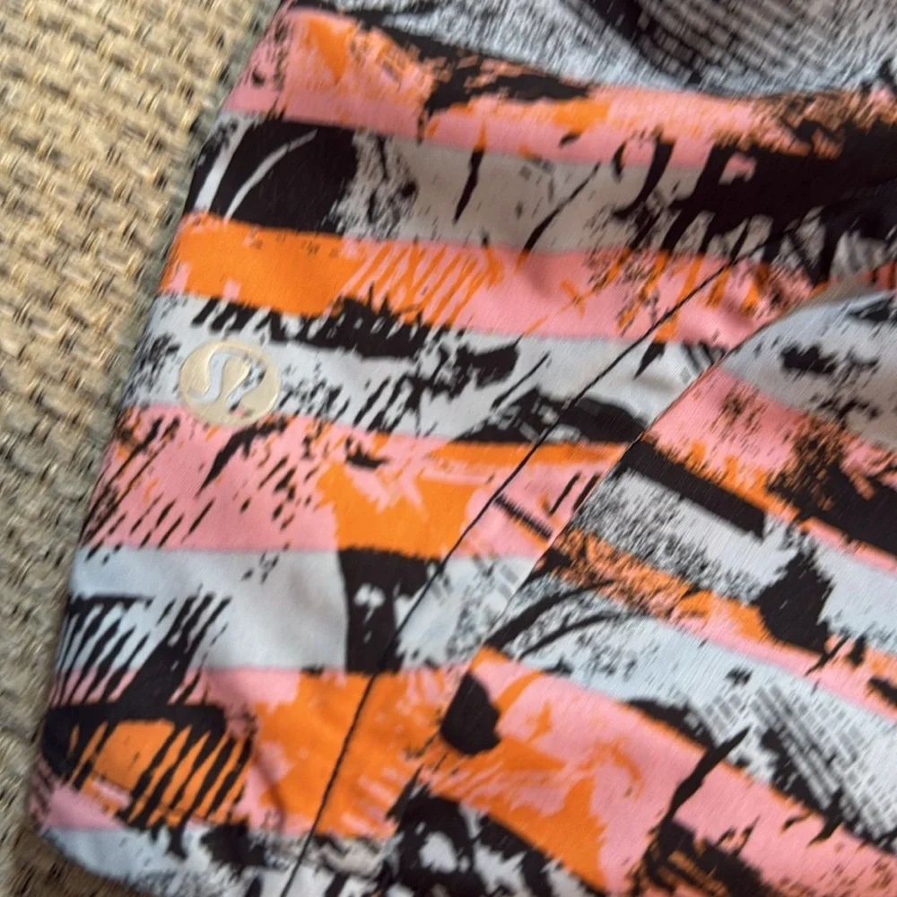 Lululemon Run Times‎ Short II 4” Inversion Multi Black size4